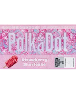 Polkadot Strawberry Shortcake Chocolate Bar